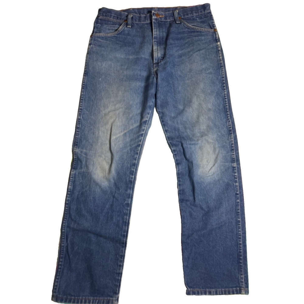 Vtg Wrangler Cowboy Cut 13MWZ Med Wash Jeans Size 36x31